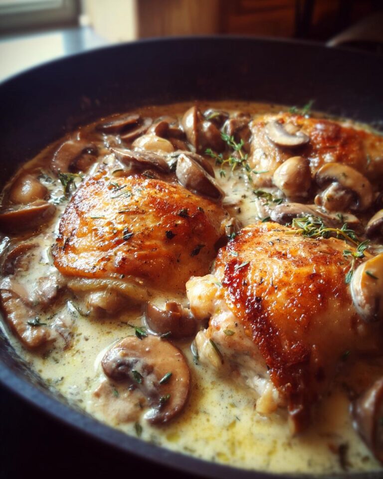 Creamy Mushroom Chicken Thighs