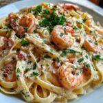 Creamy Shrimp Alfredo Skillet