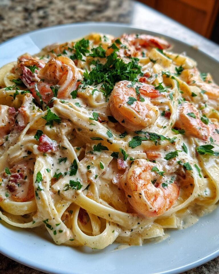 Creamy Shrimp Alfredo Skillet