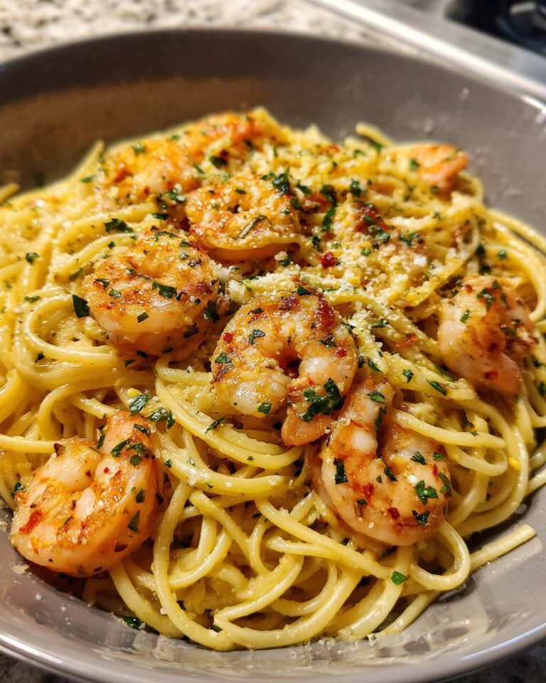 Creamy Shrimp Scampi Pasta