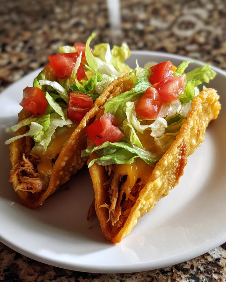 Crispy Chicken Wonton Tacos