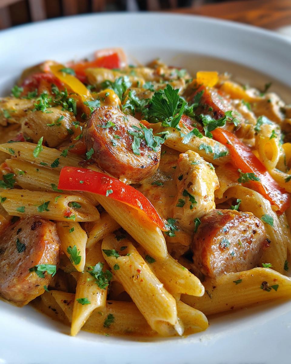 Crockpot Cajun Chicken Pasta - detail 1