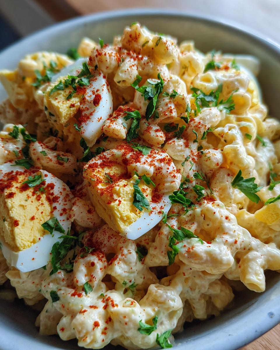 Deviled Egg Macaroni Salad - detail 1