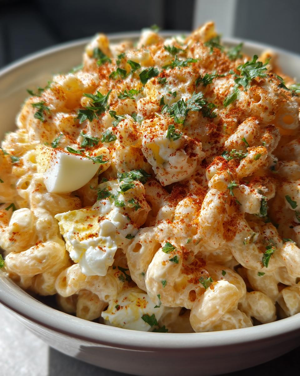 Deviled Egg Macaroni Salad - detail 2