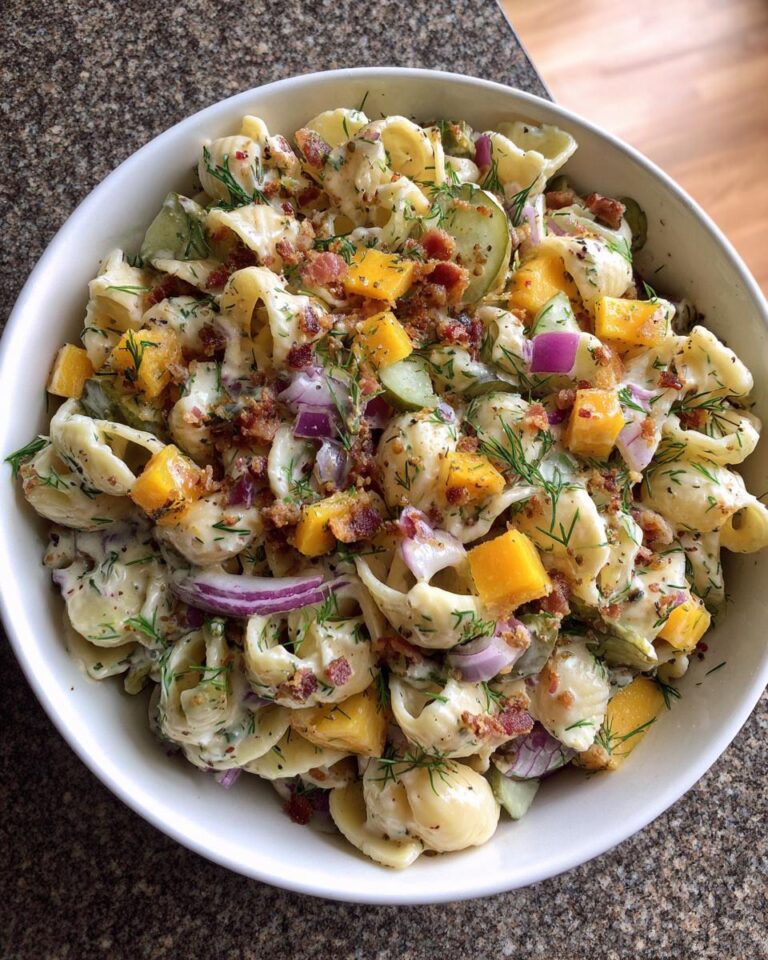 Dill Pickle Pasta Salad