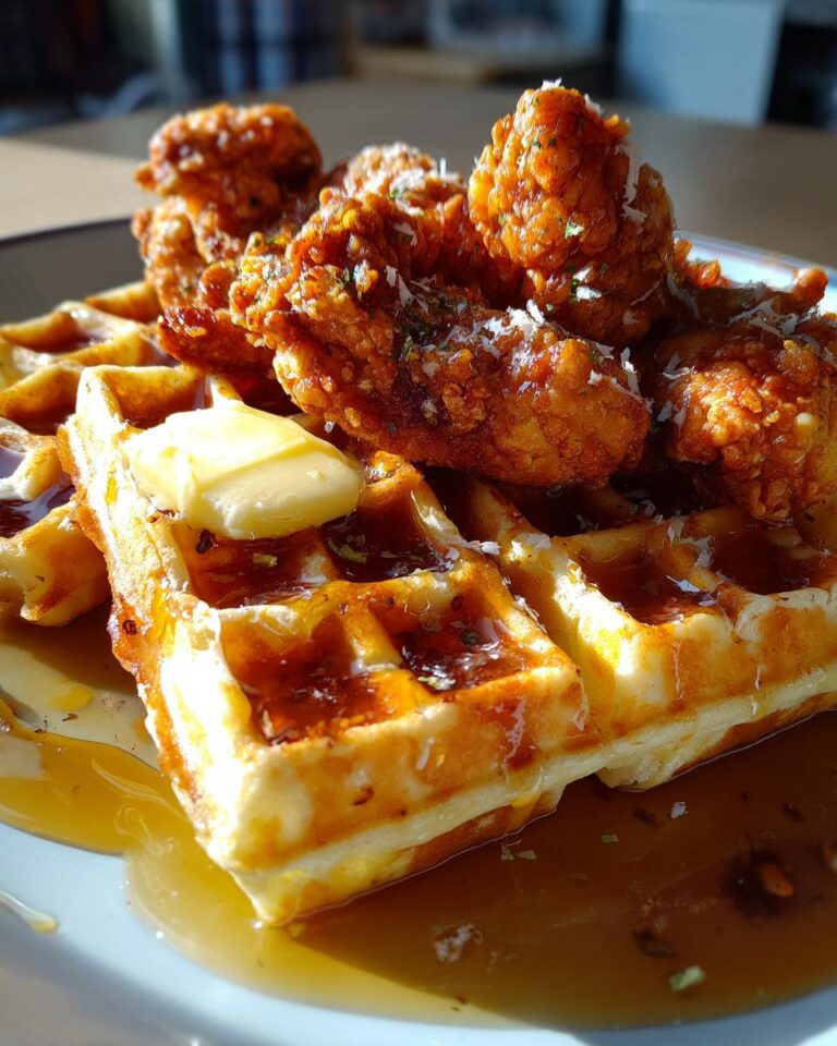 Easy Chicken &amp; Mini Waffles