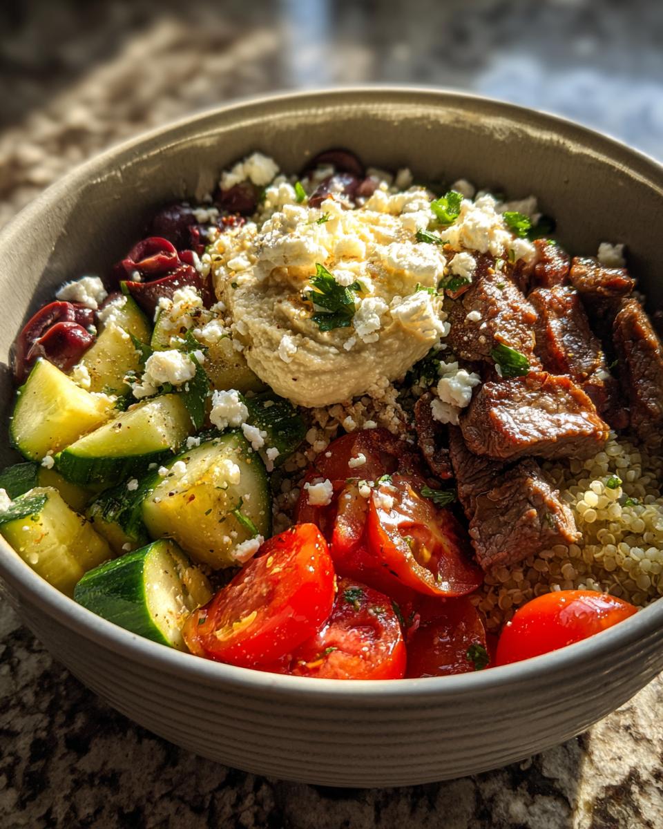 Easy Mediterranean Dinner Bowl - detail 1