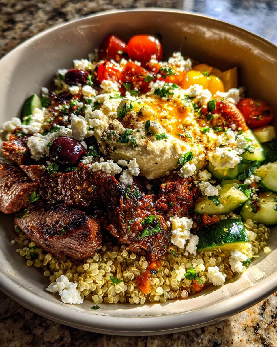 Easy Mediterranean Dinner Bowl - detail 2