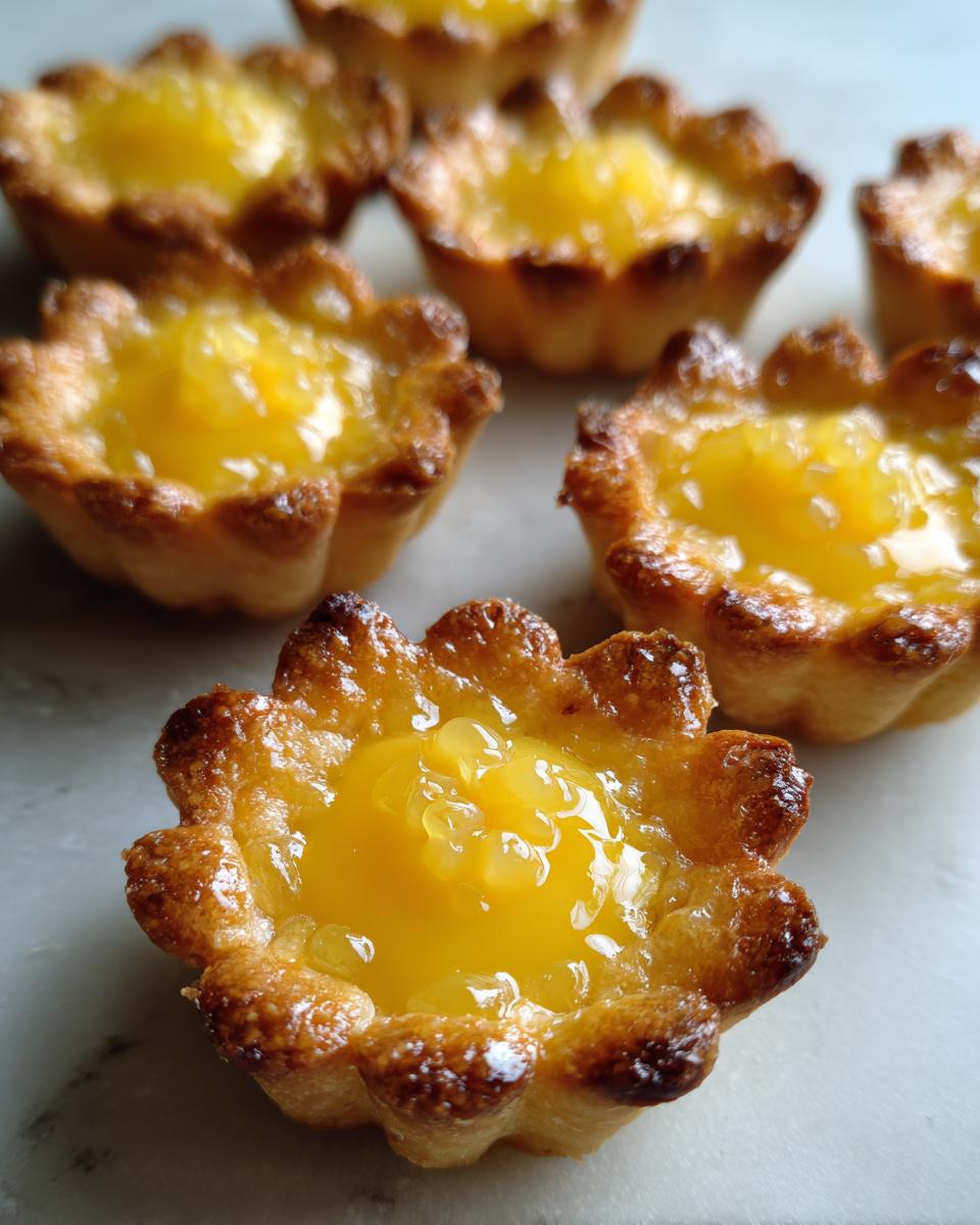 Flower-Shaped Lemon Curd Mini Tarts - detail 1
