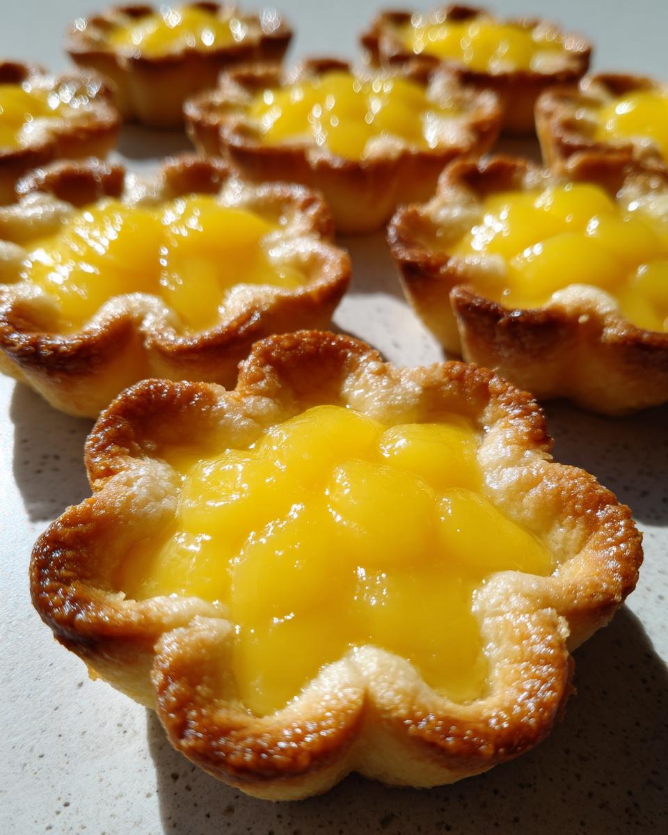 Flower-Shaped Lemon Curd Mini Tarts - detail 2