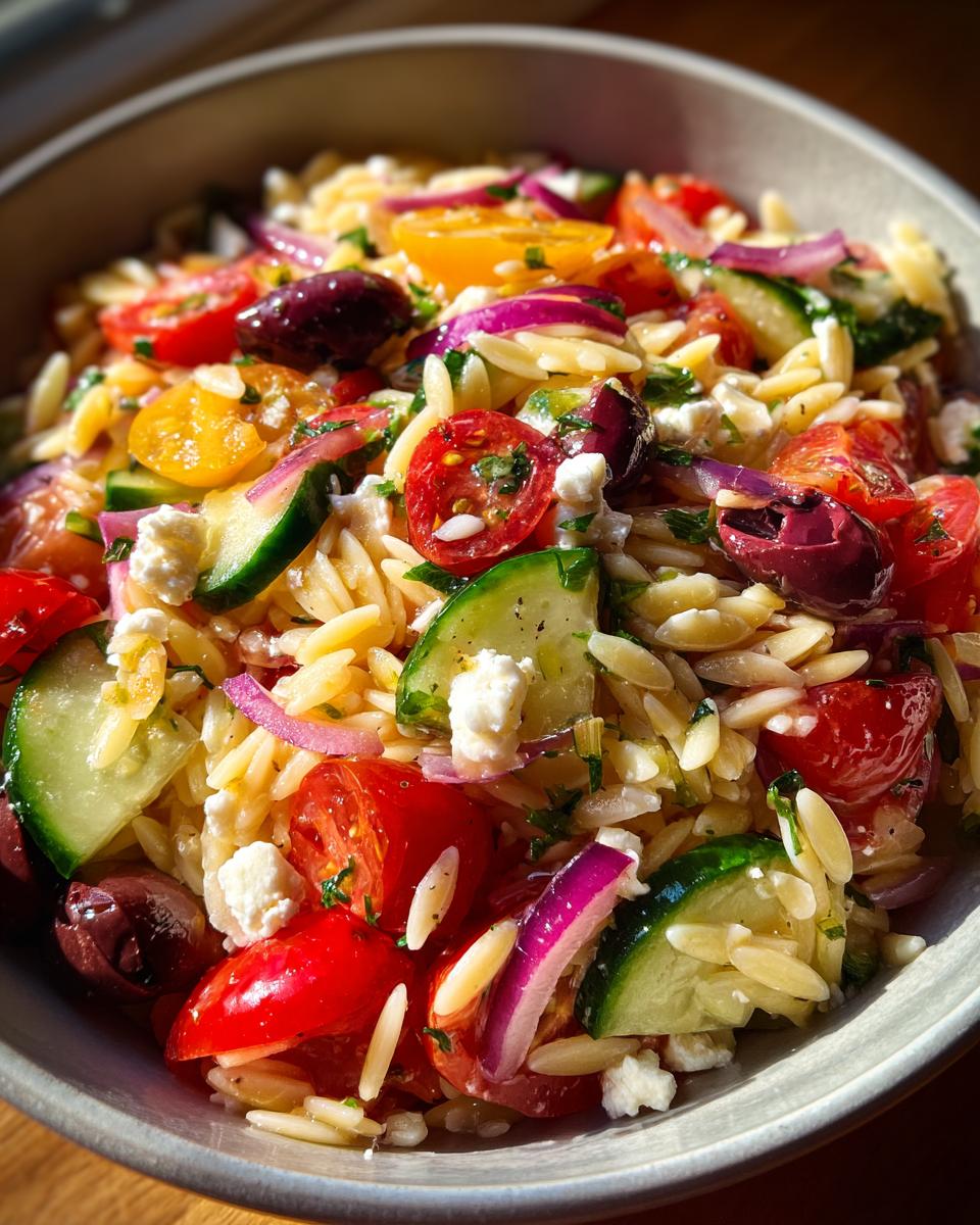 Fresh Summer Orzo Pasta Salad - detail 1