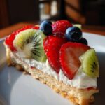 Fruit Pizza with Cream Cheese Frosting (Cookie Crust)