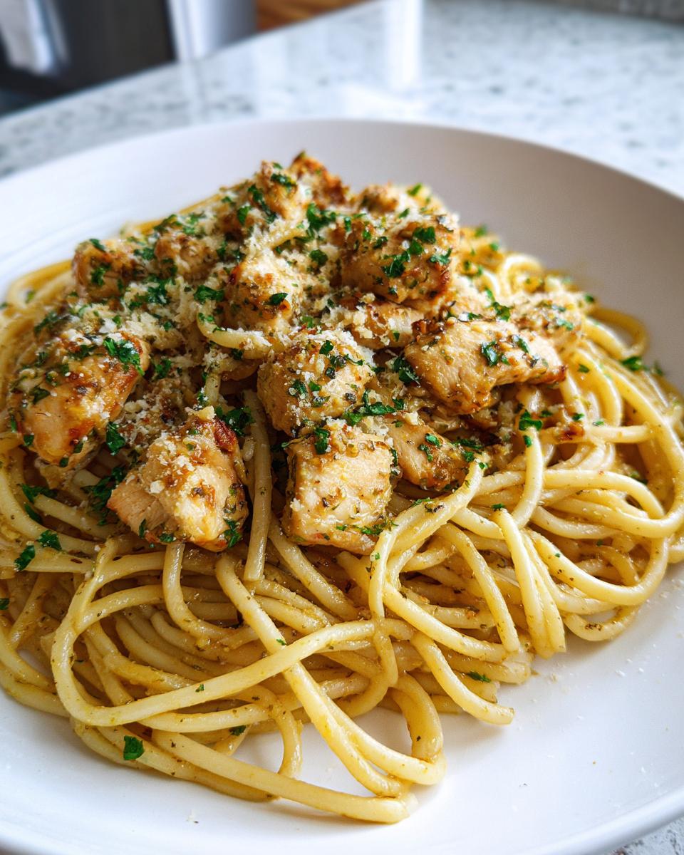 Garlic Butter Chicken Spaghetti - detail 2