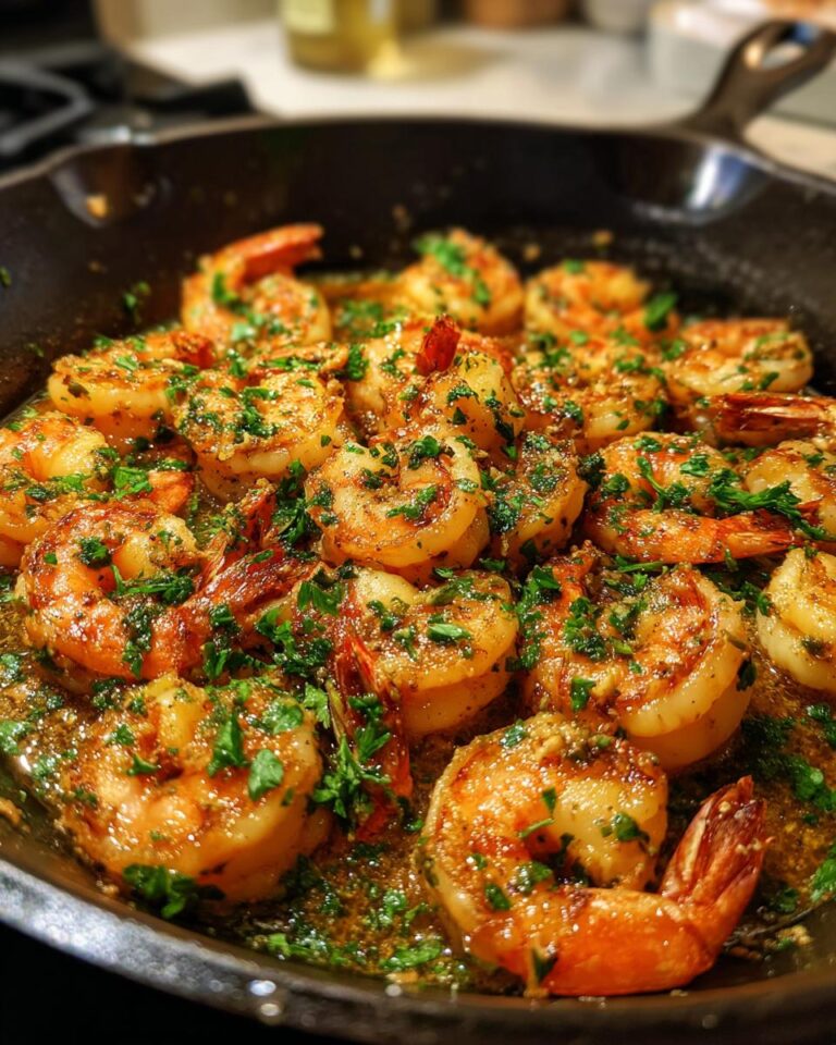 Garlic Butter Shrimp Skillet Dinner