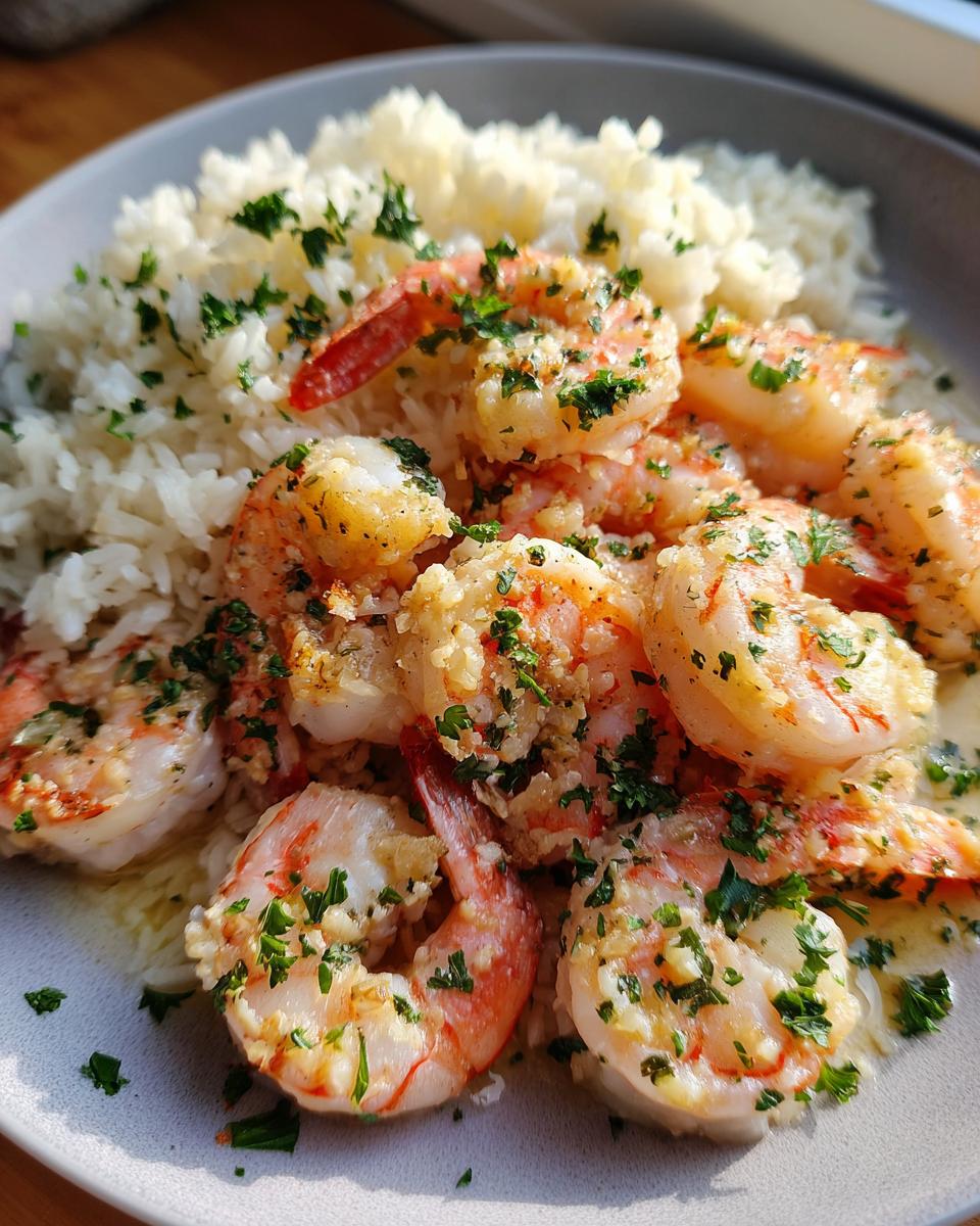 Garlic Butter Shrimp and Rice - detail 2