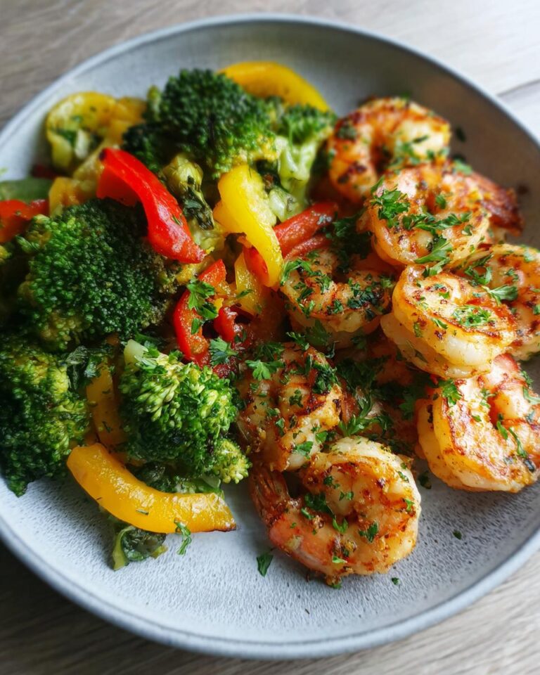 Garlic Butter Shrimp and Vegetables