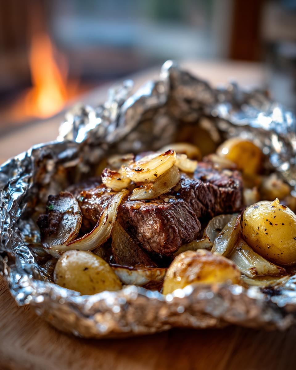 Garlic Butter Steak and Potato Foil Packets - detail 2