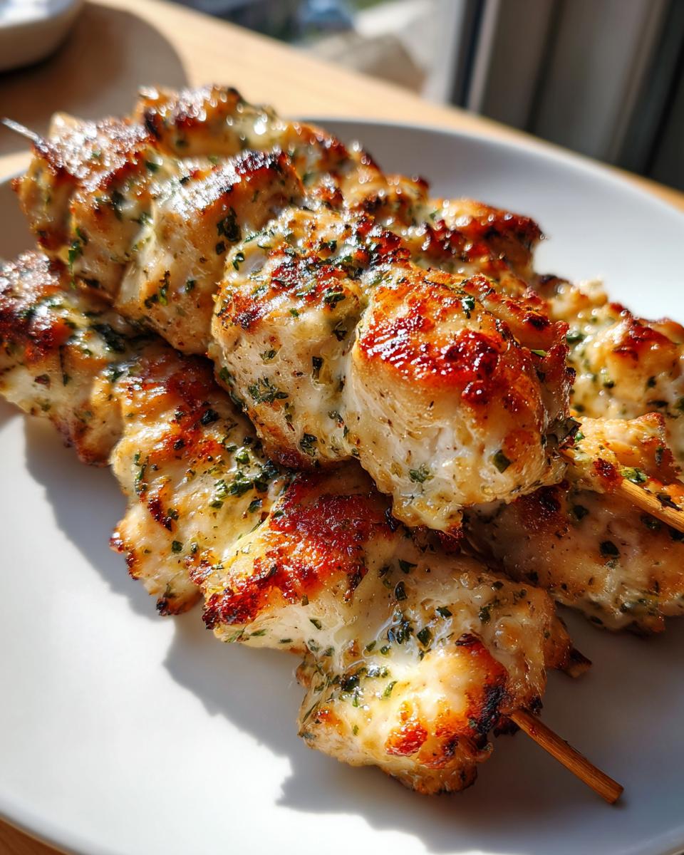 Garlic Parmesan Chicken Skewers - detail 1