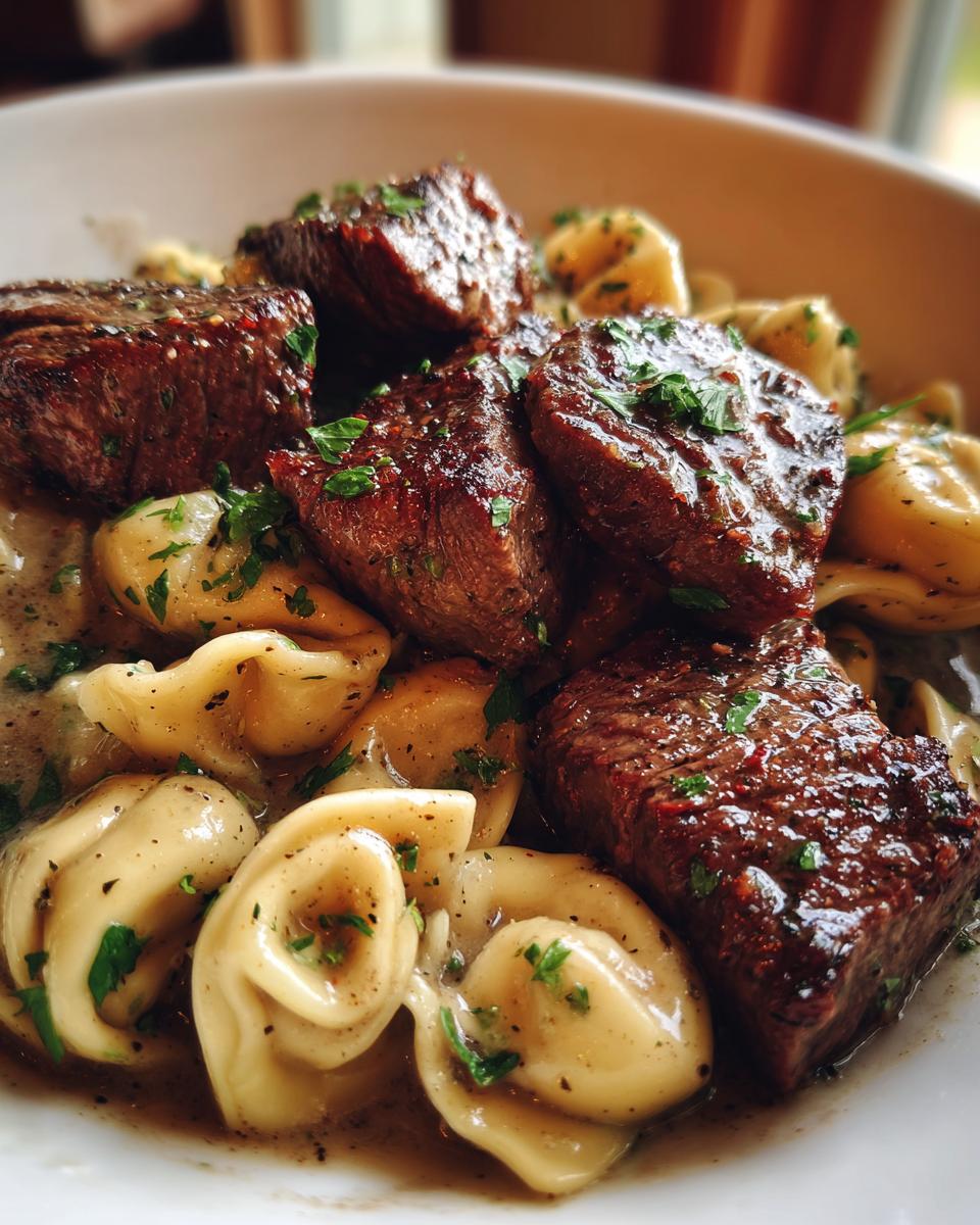 Garlic Steak Bites and Tortellini Skillet - detail 1