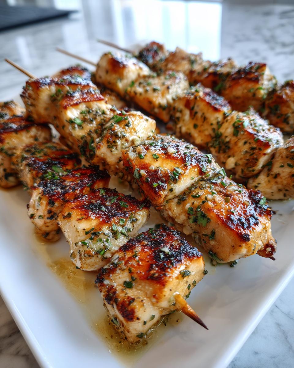 Grilled Ranch Garlic Parmesan Chicken Skewers - detail 1