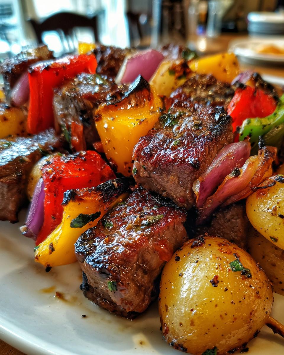 Grilled Steak and Potato Kabobs - detail 2