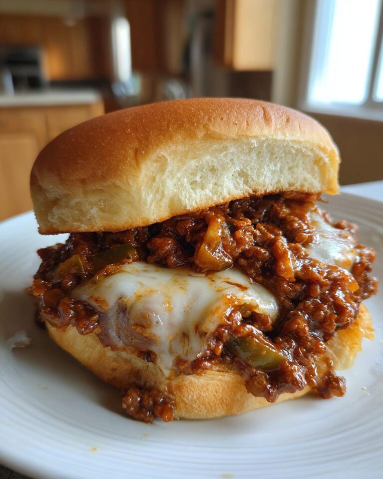 Ground Beef Cheesesteak Sloppy Joes