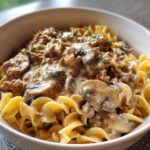 Ground Beef Stroganoff (Creamy Skillet)
