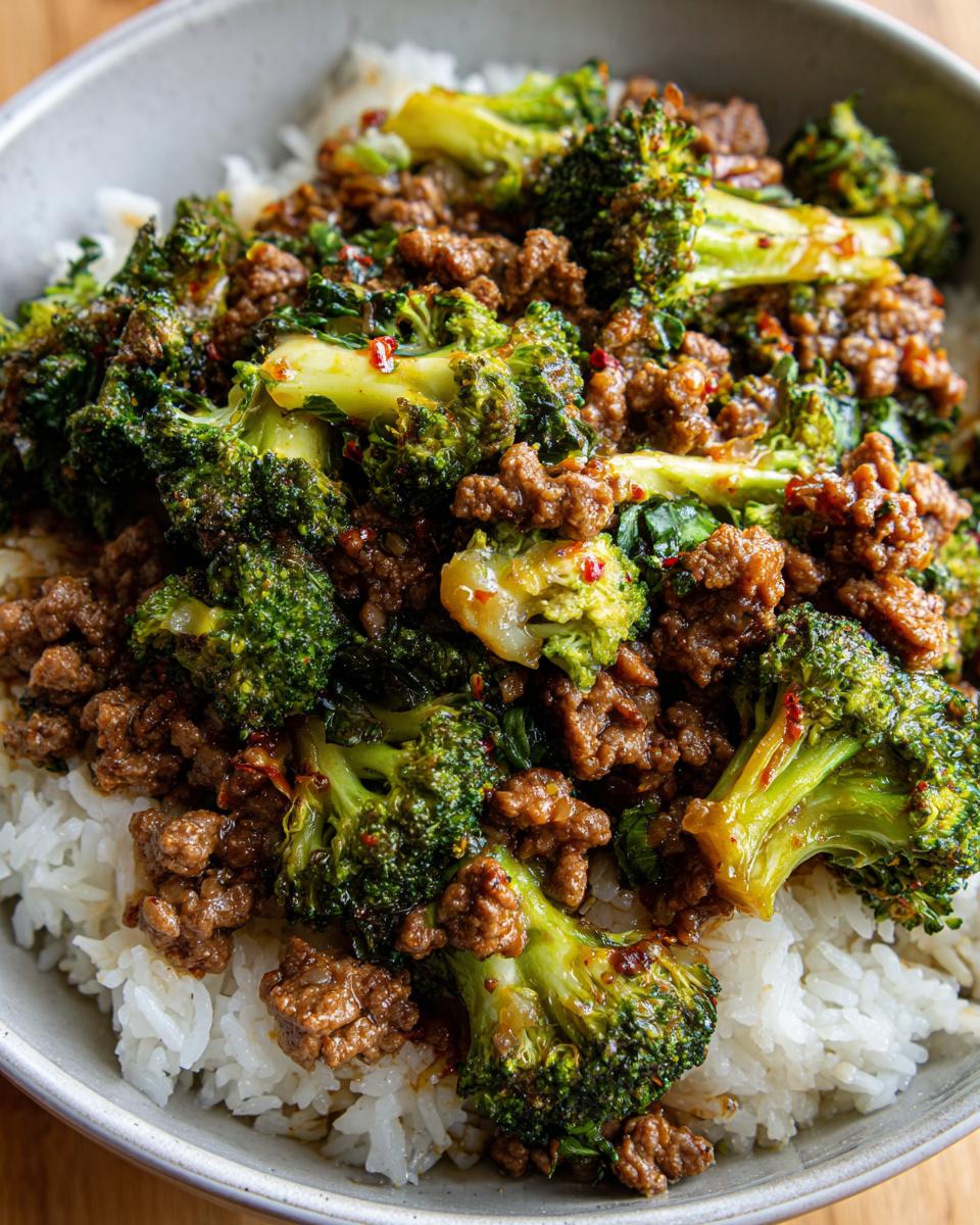 Ground Beef and Broccoli - detail 1