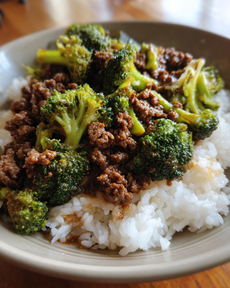 Ground Beef and Broccoli - detail 2