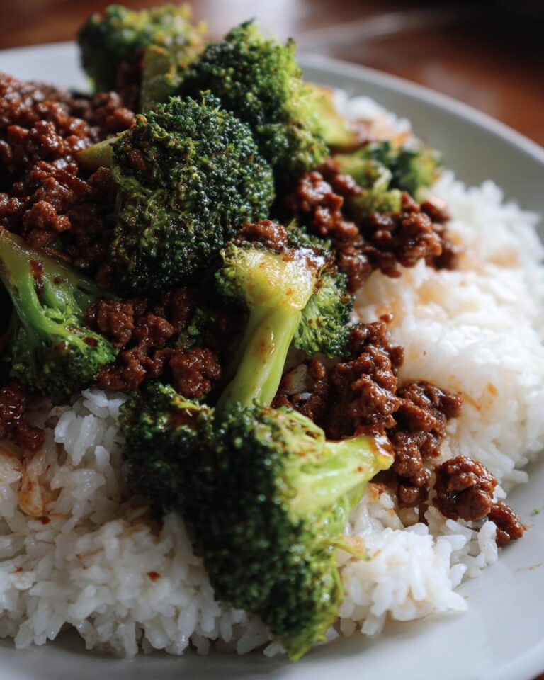 Ground Beef and Broccoli