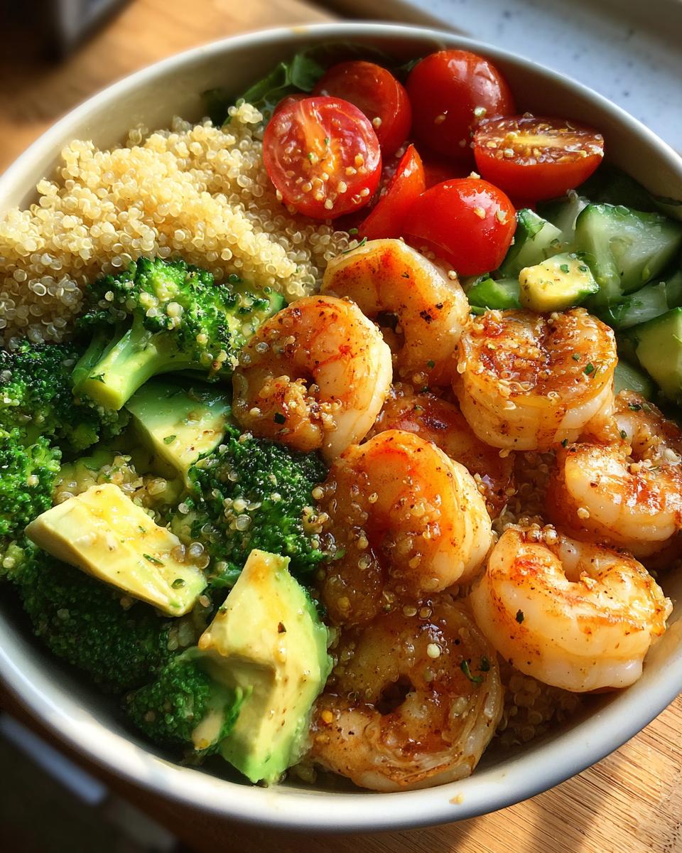 Healthy Shrimp Meal Prep Bowls - detail 1