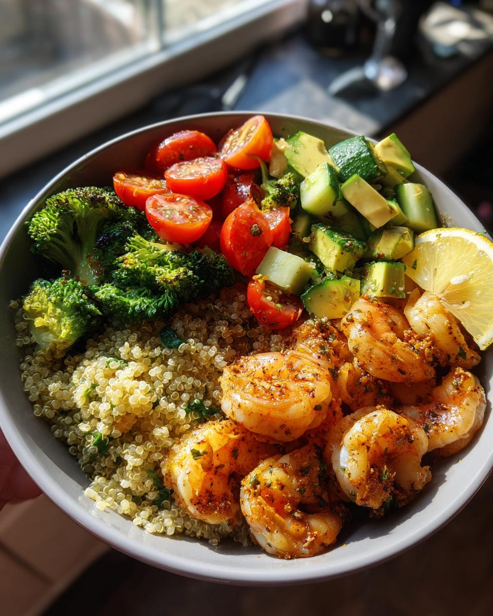 Healthy Shrimp Meal Prep Bowls - detail 2