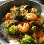 Honey Garlic Shrimp Rice Bowl