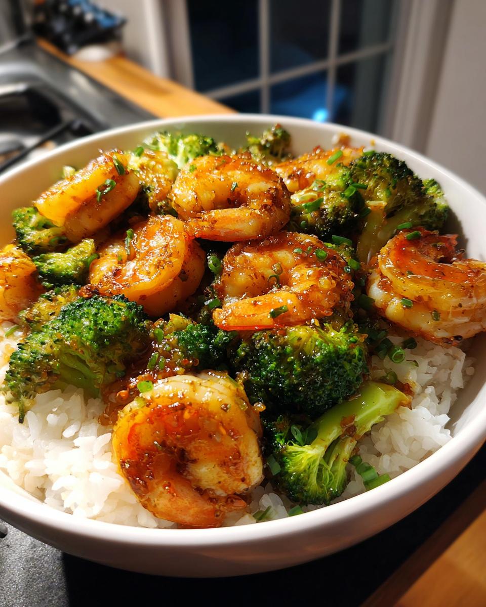 Honey Garlic Shrimp and Broccoli Stir Fry - detail 2