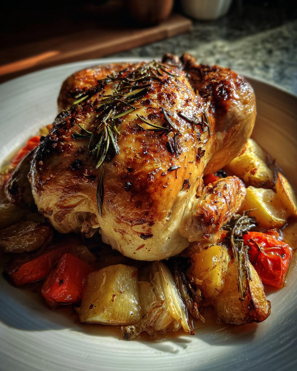 Juicy Oven Roasted Whole Chicken with Herbs - detail 1