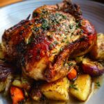 Juicy Oven Roasted Whole Chicken with Herbs