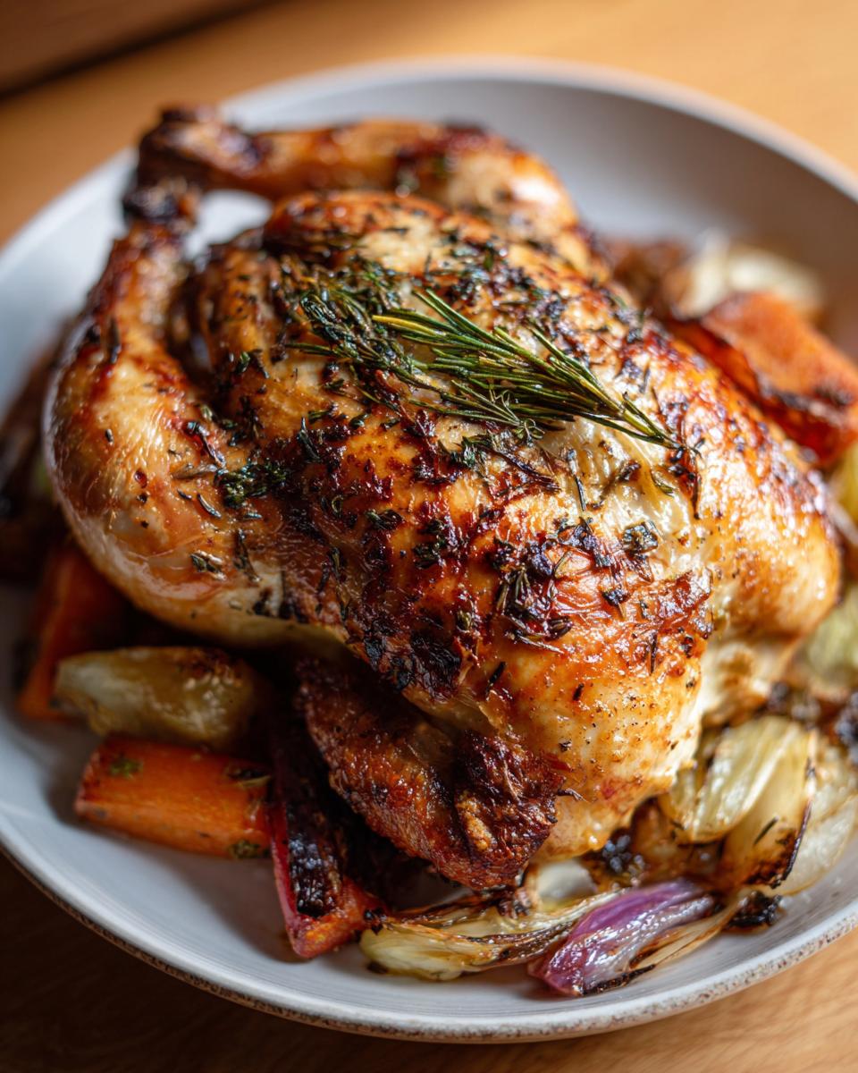 Juicy Oven Roasted Whole Chicken with Herbs - detail 2