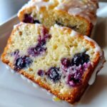 Lemon Blueberry Bread with Glaze