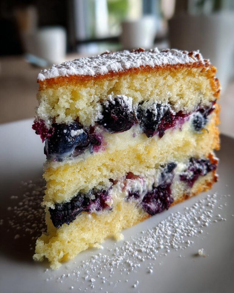 Lemon Blueberry Dessert Cake