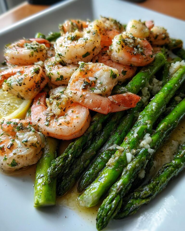 Lemon Garlic Shrimp and Asparagus