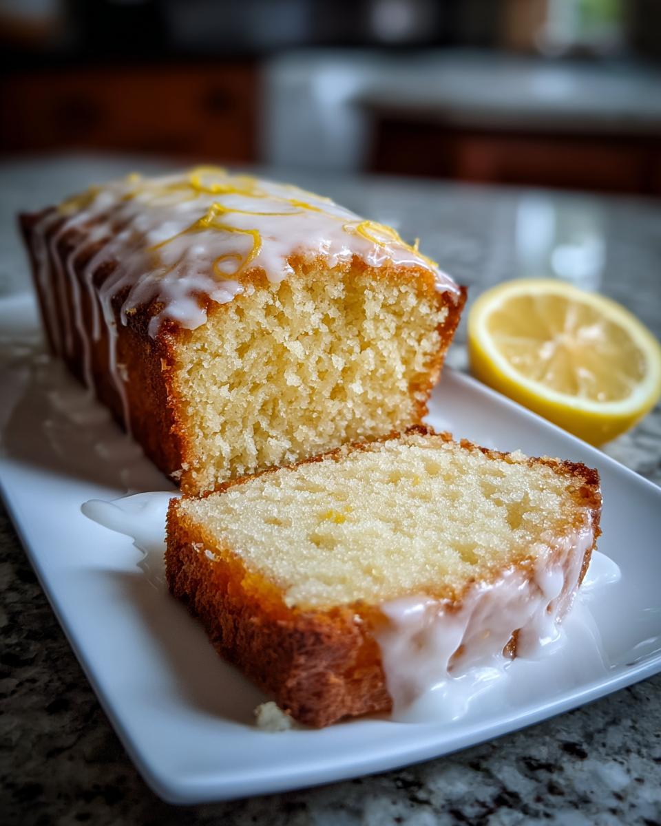 Lemon Loaf Cake One Bowl - detail 2