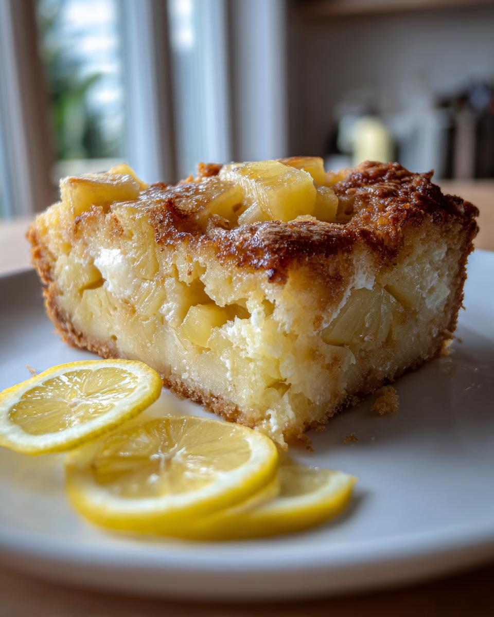 Lemon version Pineapple Dump Cake - detail 1