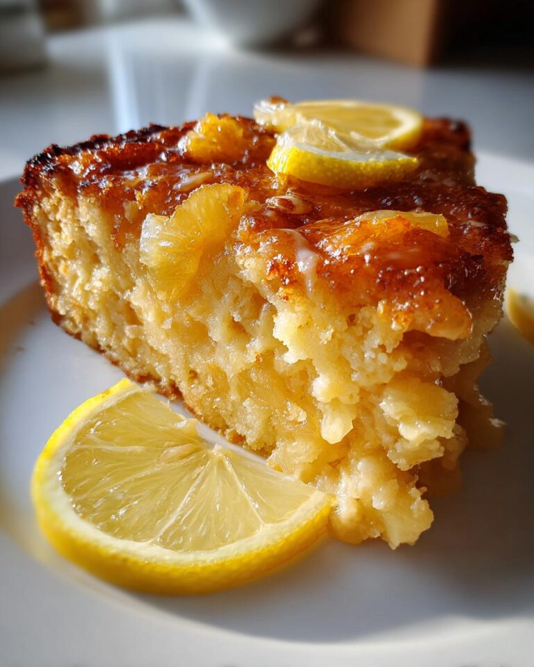 Lemon version Pineapple Dump Cake