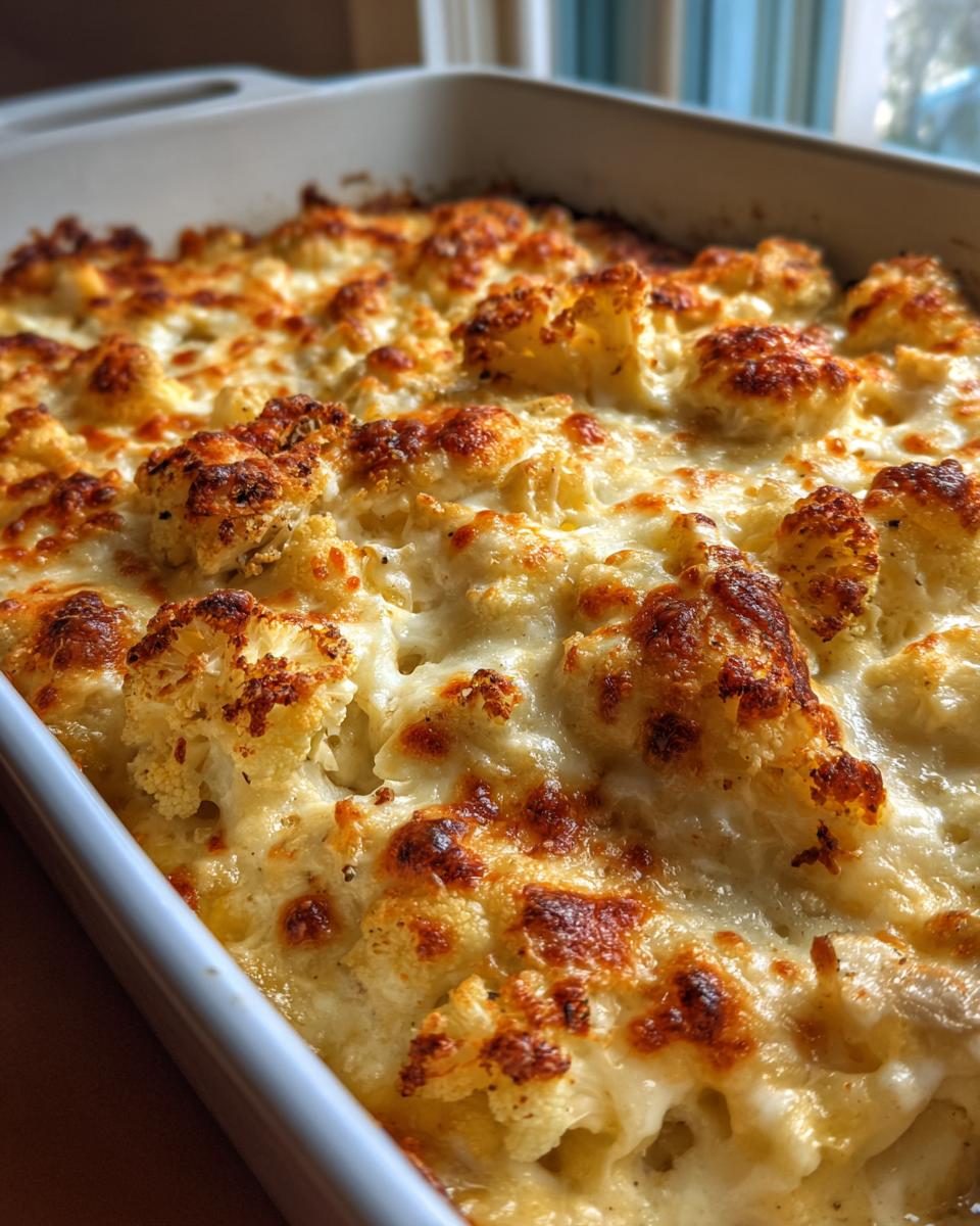 Low Carb Chicken Alfredo Bake - detail 1