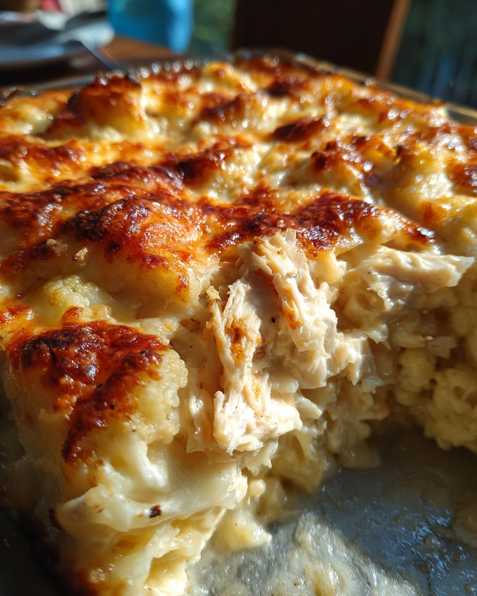 Low Carb Chicken Alfredo Bake - detail 2