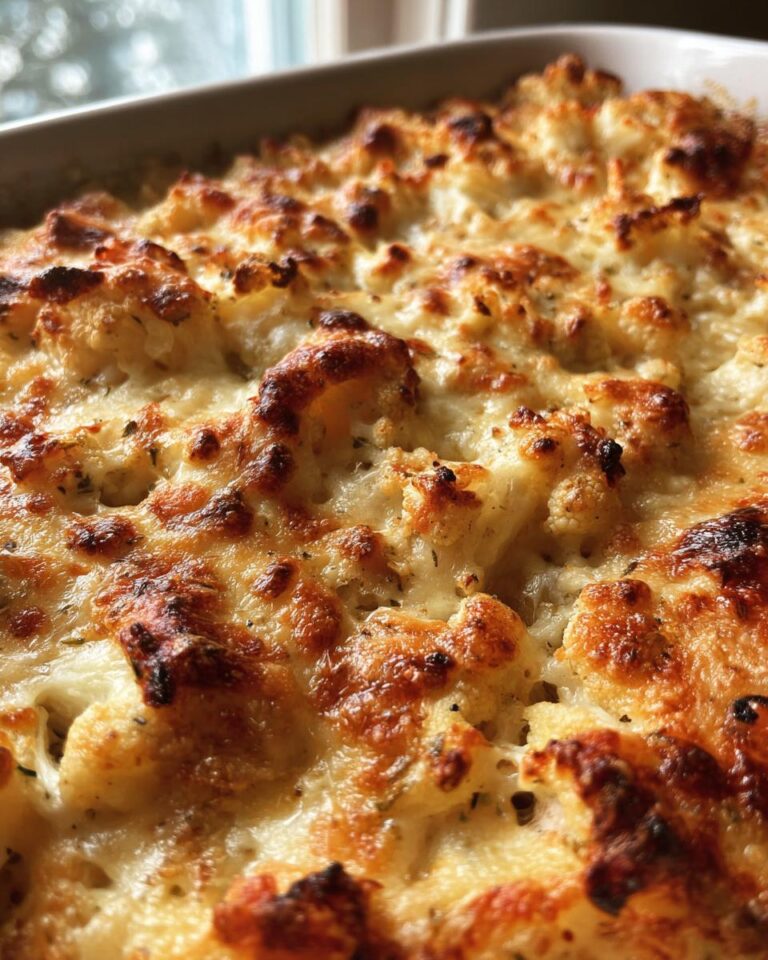 Low Carb Chicken Alfredo Bake