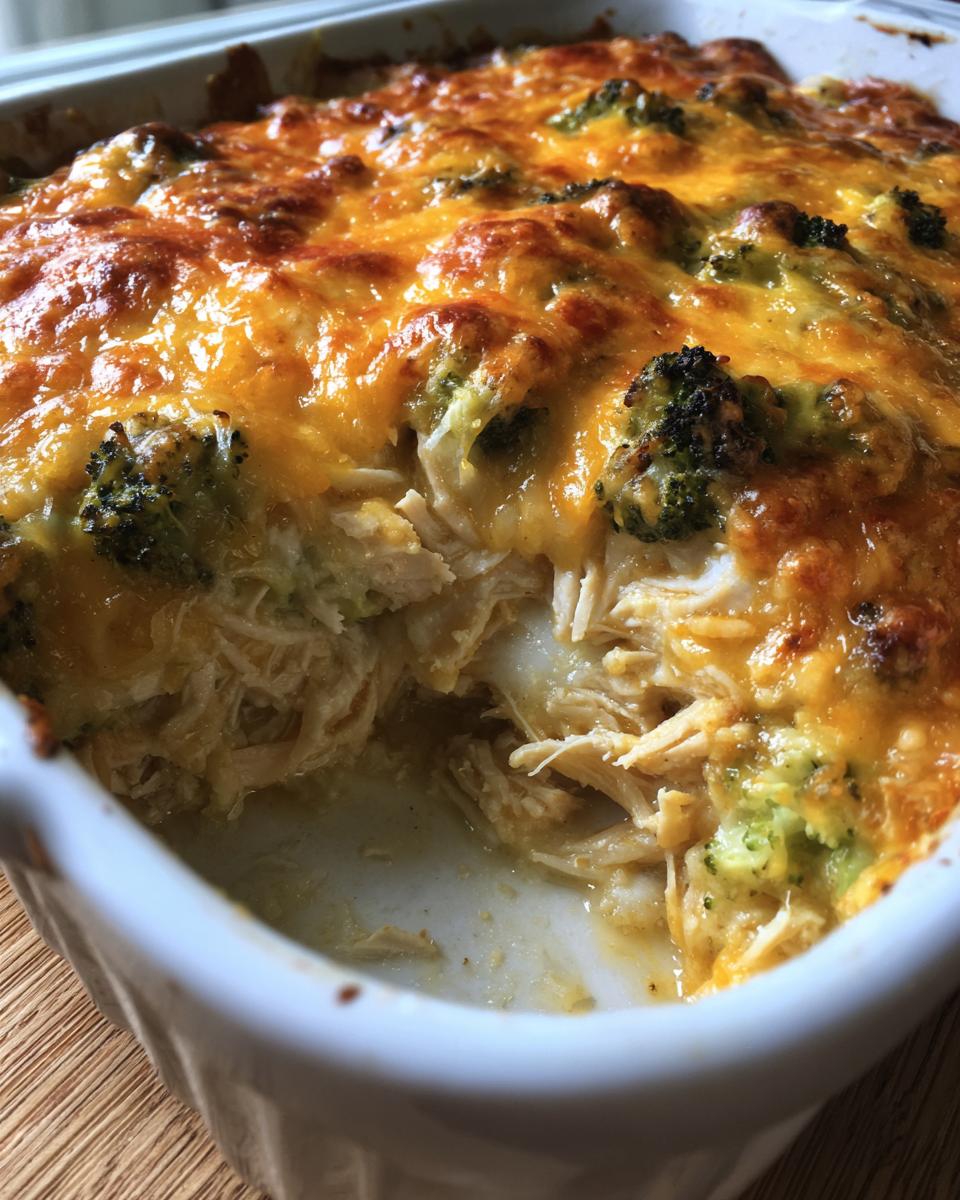 Low Carb Chicken and Broccoli Casserole - detail 1