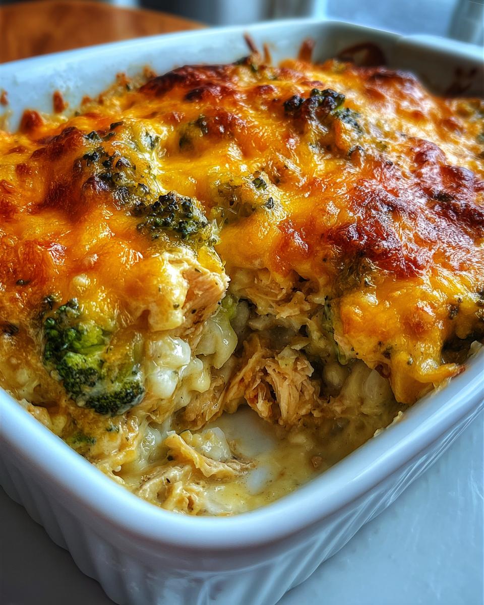 Low Carb Chicken and Broccoli Casserole - detail 2