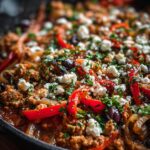 Mediterranean Ground Turkey Skillet