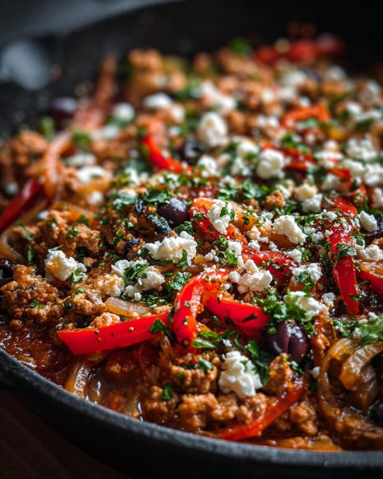 Mediterranean Ground Turkey Skillet